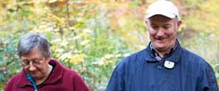 Mechthild und Karlheinz haben sich gefunden. Geholfen hat die Partnervermittlung »Schatzkiste«. (Foto: Bause)