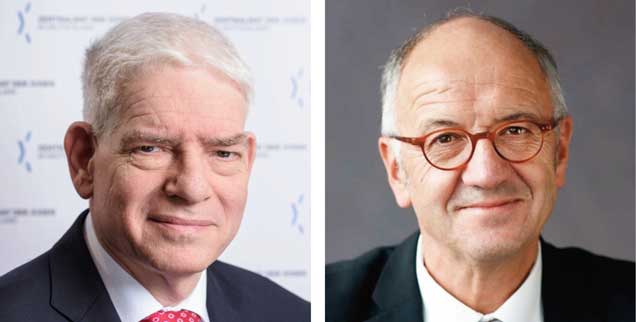 Soll man Besuche in KZ-Gedenkstätten zur Schüler-Pflicht machen? Josef Schuster (links) sagt: Ja! Christhard Wagner (rechts) meint: Nein! (Foto: Thomas Lohnes/Zentraltrat der Juden; Ev.Büro Thüringen/Lukas Götz)