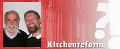 Der katholische Priester Peter Kollas (links) und sein evangelischer Kollege Björn Heymer verstehen sich persönlich gut, ihre beiden Gemeinden arbeiten eng zusammen (Foto:Dobstadt)