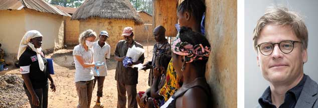 »Ärzte ohne Grenzen« hilft in Westafrika: In Guinea, Liberia und Sierra Leone ist das Gesundheitssystem praktisch zusammengebrochen, es gibt nicht genügend Behandlungsbetten für Ebola-Patienten, sagt Tankred Stöbe von »Ärzte ohne Grenzen«  (Fotos: pa/Carstensen; Amandine Colin/Ärzte ohne Grenzen)