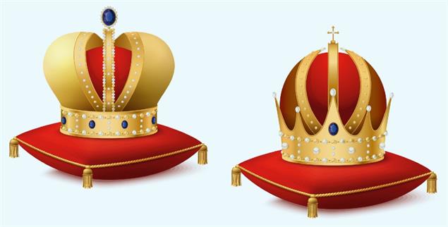 Wo sollen die Kronen und Juwelen hin? (Illustration: istockphoto/Macrovector)