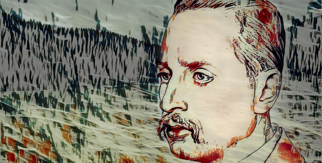 Rainer Maria Rilke nach einer Skizze von Emil Orlik, digital bearbeitet. (Foto: pa/ImageBROKER/Heinz-Dieter Falkenstein)