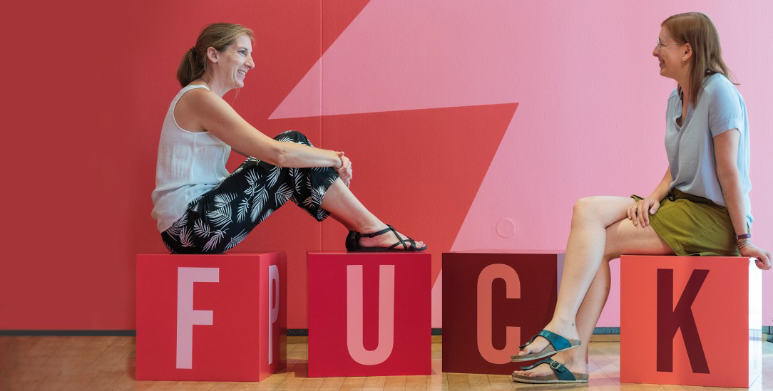 »Fuck!«, das häufigste Schimpfwort auf Englisch (Foto: Bert Bostelmann / Museum für Kommunikation Frankfurt)