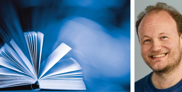 Führen uns heilige Bücher in die Zukunft? »Ja!«, sagt der Paderborner Theologe Klaus von Stosch (rechts) in der Publik-Forum-Reihe »Streitfragen zur Zukunft«. (Fotos: iStock/Viorika; KNA/Harald Oppitz)