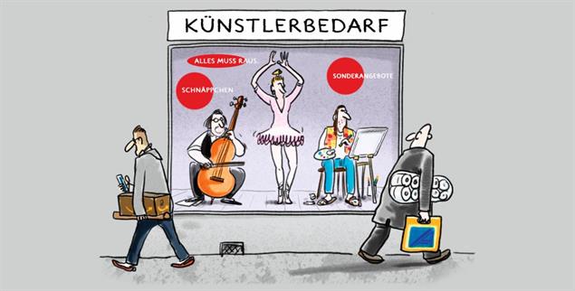 In der Krise zeigt sich, welchen Stellenwert die Kultur tatsächlich besitzt (Illustration: pa/Grolik)