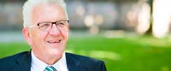 Winfried Kretschmann sagt: »Das ist die Erkenntnis aus meinen Irrwegen: Dass man den Menschen nehmen muss, wie er ist, wie er geht und steht.« (Foto. pa/Schmidt)