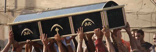 Beerdigung eines Kopten in Ägypten: Wächst weltweit der Hass zwischen den Religionen? (Foto: pa/ Photoshot) 
