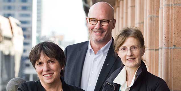 Führende Protestanten: Margot Käßmann (l.) ist weltweite Reformationsbotschafterin, Thies Gundlach ist Vizepräsident im Kirchenamt der EKD, Dorothea Wendebourg (r.) lehrt Kirchengeschichte an der Humboldt-Universität in Berlin. (Foto: Pritzkuleit)