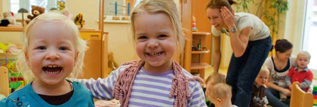 »Die Alternative zur organisierten Kinderbetreuung heißt nicht Bullerbü«: Anne Lemhöfer glaubt an die Möglichkeit des kindlichen Glücks in der Krabbelstube. (Foto: pa/Pleul)

