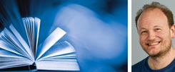 Führen uns heilige Bücher in die Zukunft? »Ja!«, sagt der Paderborner Theologe Klaus von Stosch (rechts) in der Publik-Forum-Reihe »Streitfragen zur Zukunft«. (Fotos: iStock/Viorika; KNA/Harald Oppitz)