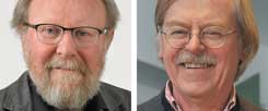 Brauchen wir ein Denkmal, das an die Friedliche Revolution von 1989 erinnert? Wolfgang Thierse (links) sagt: "Ja!" Hans-Jürgen Röder (rechts) findet: "Nein, wir können anders gedenken!" (Fotos: www.thierse.de; epd/lindoerfer)