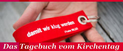 »... damit wir klug werden«: Die Losung des Evangelischen Kirchentags immer im Kopf, schreibt die Redaktion für Sie ein Tagebuch aus Stuttgart. Schauen Sie auf www.publik-forum.de bis zum 7. Juni täglich vorbei! (Foto: pa/dpa/Daniel Naupold)
