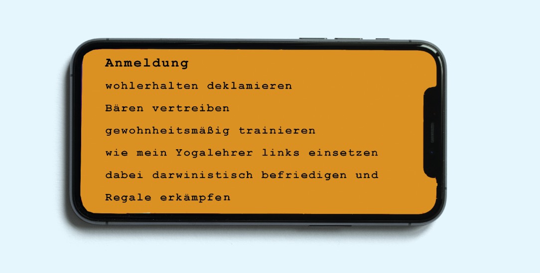 »Anmeldung«: Für dieses Gedicht hat Julia Nakotte das Urheberrecht. Hat sie es frei geschrieben oder hat da eine Maschine mitgemischt? Die Auflösung erfahren sie unten. Es entstammt der Anthologie: Poesie.exe – Texte von Menschen und Maschinen, herausgegeben von Fabian Navarro. Satyr Verlag 2020. 120 Seiten. 14€. (Foto: istockphoto/grinvalds)