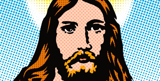 Auf radikale Weise oberflächlich: Jesus als Pop Art (Bild: pa/dieKLEINERT.de/Norbert Gersten)