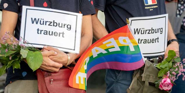 Nach der Schreckenstat von Würzburg (Foto: PA/DPA/Daniel Karmann)