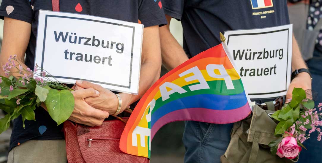 Nach der Schreckenstat von Würzburg (Foto: PA/DPA/Daniel Karmann)