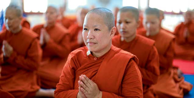 Revolutionär: Das Songdhamma-Kalyani-Kloster in Thailand ist eines der wenigen buddhistischen Klöster in Asien, in dem Frauen ordiniert werden
(Foto: pa/Reuters/Perawongmetha)