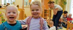 »Die Alternative zur organisierten Kinderbetreuung heißt nicht Bullerbü«: Anne Lemhöfer glaubt an die Möglichkeit des kindlichen Glücks in der Krabbelstube. (Foto: pa/Pleul)

