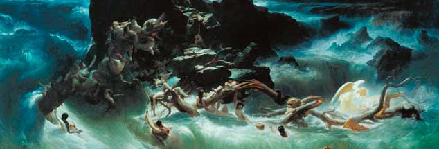 Der Ire Francis Danby malt die Sintflut: Ein Katastrophe, verursacht von einem rächenden Gott? (Foto: Wikipedia)
