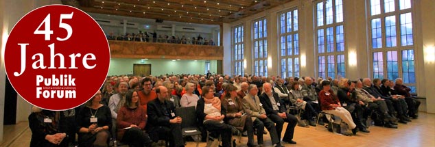 45 Jahre Publik-Forum: Im Festsaal des Frankfurter Dominikanerklosters wurde dieser Geburtstag am 29. Januar mit über 400 Gästen gefeiert. (Foto: Publik-Forum/Barbara Wetzel). Mehr Fotos in der Galerie