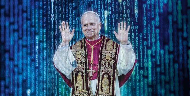 Der neue Papst: Kommt Leo XIV. gegen die großen Datenkonzerne an? (Fotos: istockphoto/Suebsiri; pa/dpa)