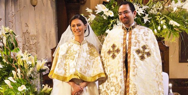 Koptisches Brautpaar: Was tun, wenn die Ehe nicht hält? (Foto: O’Kane/Alamy Stock Photo)