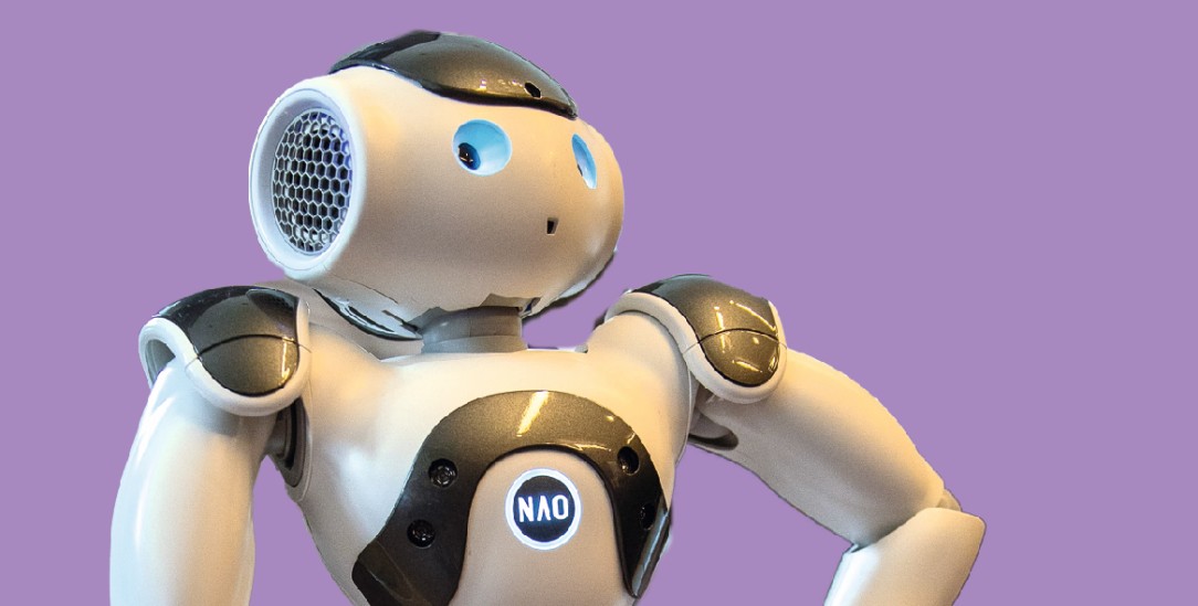 Kann ohne WLAN nicht Hallo sagen: Noch ersetzt Roboter Nao keine Pfarrpersonen. (Foto: Deutscher Katholikentag 2024)