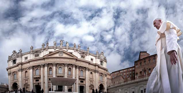 Wie geht es weiter mit der katholischen Kirche? Spaltung, Reform oder weiter wie bisher? Der aktuelle Streit um die Kommunion ziegt, welche Macht die Kräfte der Restauration haben. Der Umgang des Papstes mit dem Chile-Skandal könnte in eine andere Richtung weisen (Foto: pa/Spaziani)