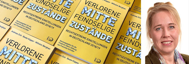 Die neue Mitte-Studie, Beate Küpper (rechts): Viele wollen die Demokratie - aber nicht für alle. (Fotos: FES; Beate Küpper/privat)