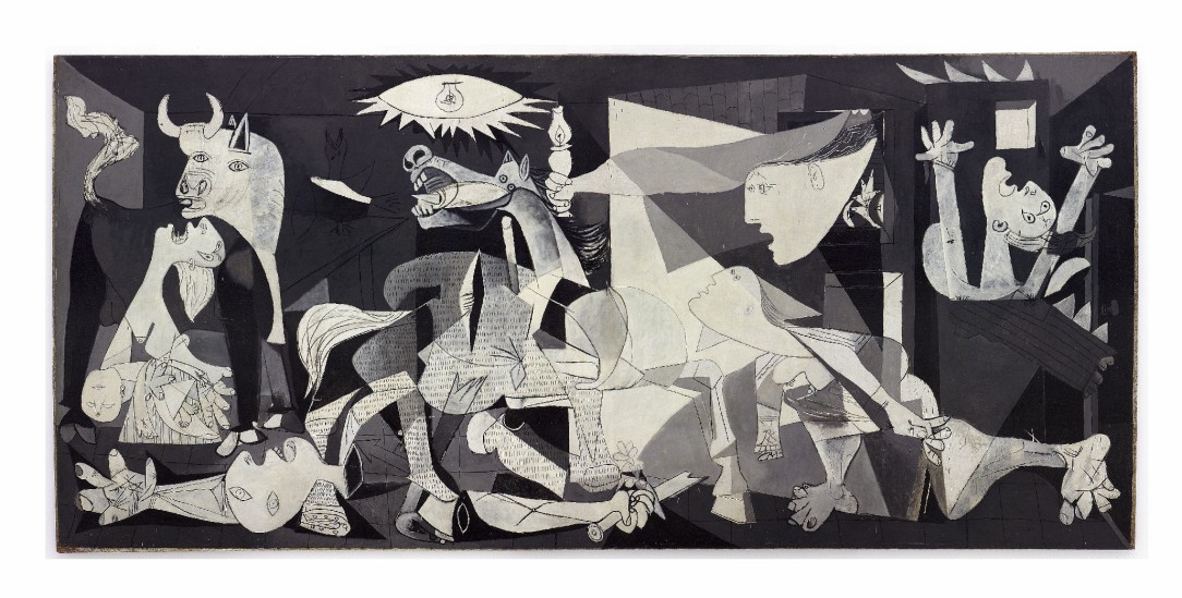 Darf nicht mehr reisen: Pablo Picassos »Guernica« (1937) soll im Museo Reina Sofía in Madrid bleiben, damit es keinen weiteren Schaden nimmt. (Gemälde: © Succession Picasso, VEGAP, Madrid, 2026 / © VG Bild-Kunst, Bonn 2026)