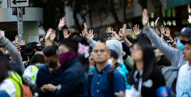 Für Freiheit und Demokratie: Hunderttausende gingen am 8. Dezember in Hongkong wieder auf die Straße. Sie werden von vielen Taiwanern unterstützt (Foto: pa/Nigro).