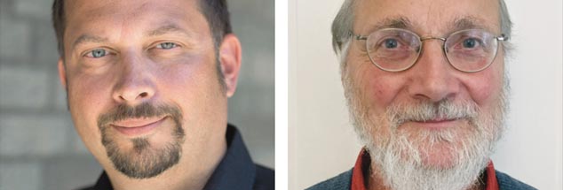 Muss man abgelehnte Asylbewerber konsequenter abschieben? Burkhard Ewert (links) sagt: »Ja!« Ernst-Ludwig Iskenius (rechts) meint: »Nein!« (Fotos: Michael Gründel; privat)