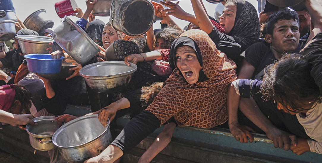 Israel hat den Gazastreifen von jeglicher Hilfe abgeschnitten – es gibt dort kaum noch Lebensmittel. (Foto: AP Photo / Abdel Kareem Hana)