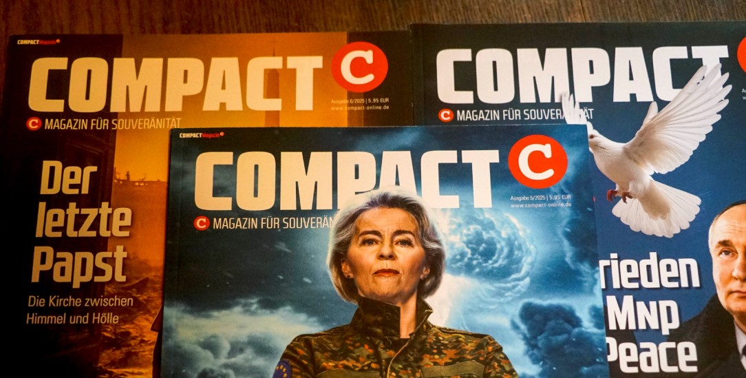 Darf nicht verboten werden: Das rechtsextreme Magazin Compact. (Foto: pa/ABBfoto)