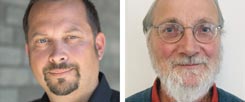 Muss man abgelehnte Asylbewerber konsequenter abschieben? Burkhard Ewert (links) sagt: »Ja!« Ernst-Ludwig Iskenius (rechts) meint: »Nein!« (Fotos: Michael Gründel; privat)