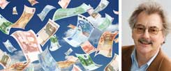 Geld im Überfluss? Das gibt es, ein Teil der Bevölkerung in Deutschland hat ein Vermögen von 5200 Milliarden Euro angehäuft, während ein weiterer großer Teil hingegen Schulden hat. Doch das viele Geld ist ein Problem, auch für die, die es haben. Und die Frage ist, wie können auch diejenigen davon profitieren, die wenig besitzen? (Foto: thinkstock/gettyimages/Artem Samokhvalov)