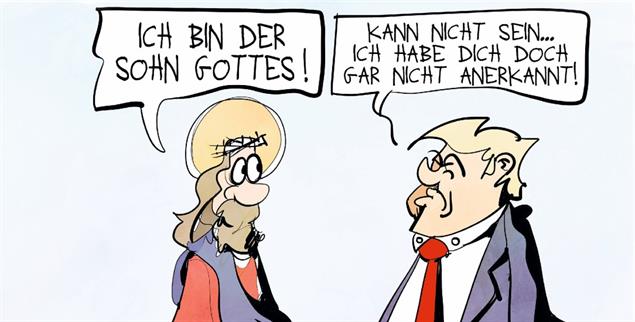 (Zeichnung: PA / Die Kleinert / Kostas Koufogiorgos)