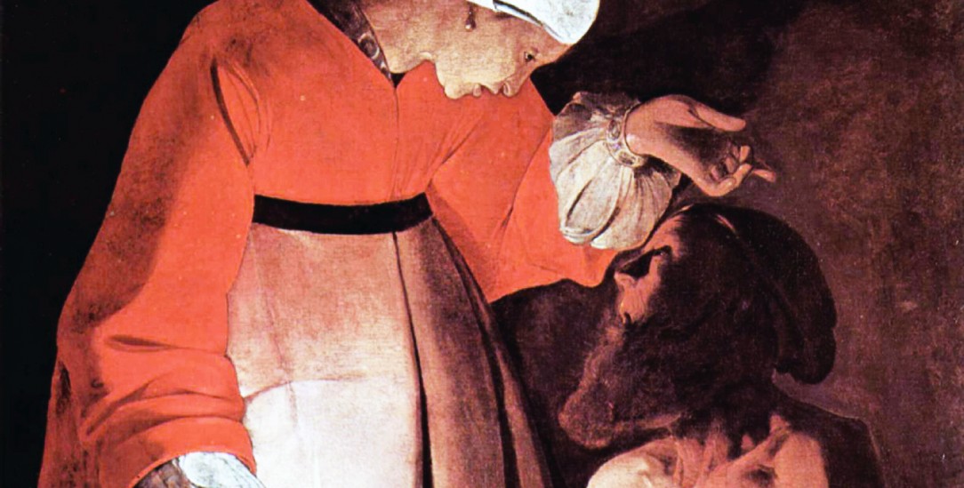 Licht ins Dunkel: Hiobs Frau in dem Gemälde von Georges de La Tour (Abbildung: Georges de La Tour: »Hiob wird von seiner Frau verspottet«, Öl auf Leinwand, zwischen 1625 und 1650. Foto: pa / CPA Media) 