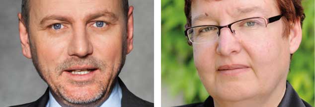 Kindheit besser ohne Computer? Gerald Lembke sagt: Ja! Antje Bostelmann sagt: Nein! (Fotos: Pressebilder)