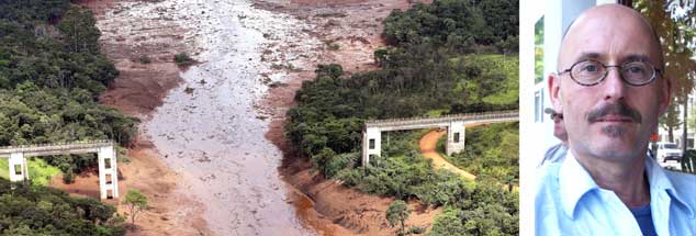 Nach dem Dammbruch in einer Eisenerzrmine in Brumadinho wurden bislang mehr als 60 Tote geborgen, fast 300 Menschen werden noch vermisst.  Der Filmemacher Martin Keßler kritisiert die Zustände im brasilianischen Bergbau, er sagt, die Katastrophe war erwartbar (Fotos: pa/AP/Penner; privat)