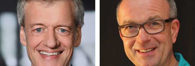 Sollte die Teil-Krankschreibung eingeführt werden? Zwei Medizinier sind uneins: Ferdinand Gerland (links) meint: Ja! Heinz Ebbinghaus (rechts) meint: Nein! (Fotos: Fuchs; privat)