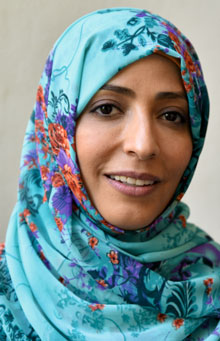 »Ich habe vor nichts Angst«: Die jemenitische Friedensnobelpreisträgerin Tawakkol Karman (Foto: https://commons.wikimedia.org/wiki/File:Tawakkol_Karman_(2019).jpg)