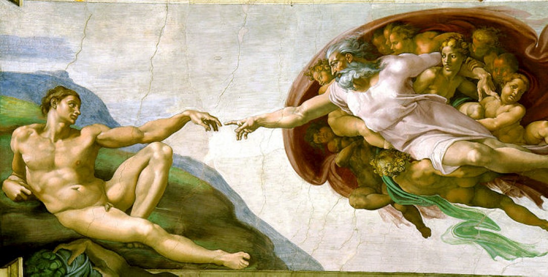 Michelangelo: Die Erschaffung Adams (Quelle: commons.wikimedia.org)