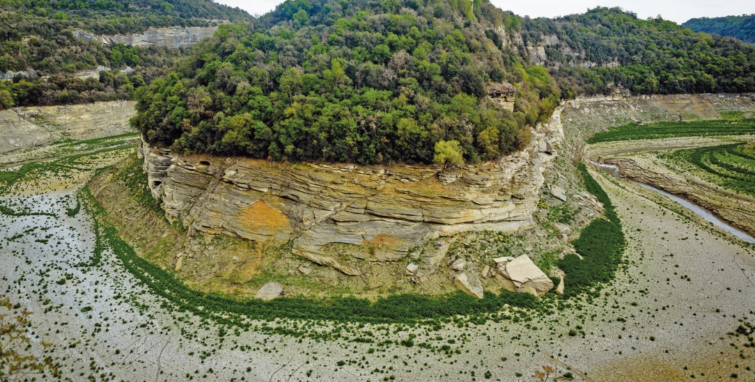 Ein Rinnsal: Der Ter Ende April bei Vilanova de Sau (Foto: IMAGO/ZUMA Wire)