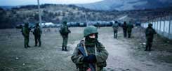 Russische Soldaten auf der Krim: »Wir haben es mit einer Invasion zu tun.« (Foto: pa)