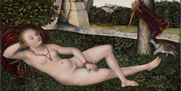  Lucas Cranach der Ältere, Schhlummernde Quellnymphe, um 1537 (© Musee des Beaux-Arts et d‘Archeologie de Besançon, Foto: Arcanes)