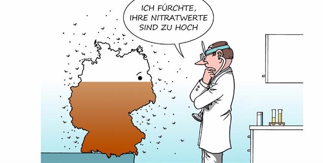 Bei der Anamnese... (Zeichnung: PA / Die Kleinert / Martin Erl)