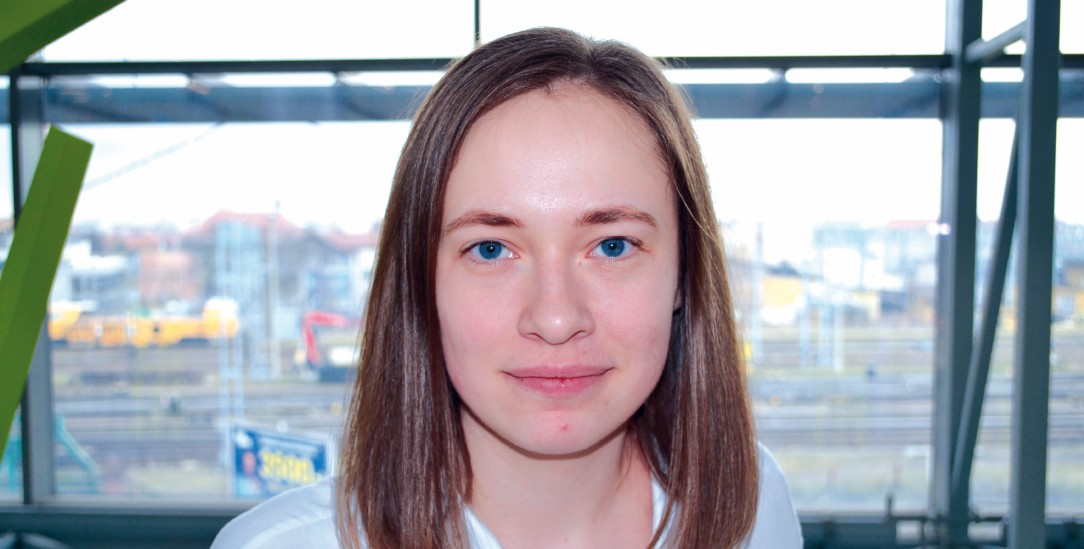 Plötzlich Geflüchtete: Studentin Maria Kolodii (Foto: Opielka)