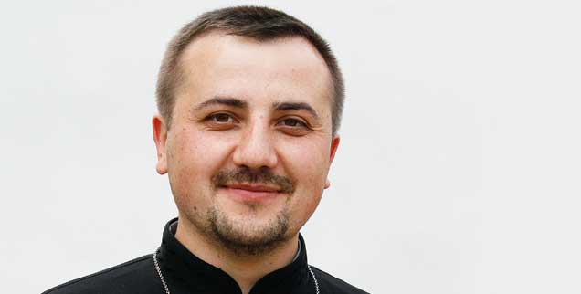 »60 Prozent der Ukrainer trauen den Kirchen, aber nur 15 Prozent trauen dem Staat«: Priester Andriy Mykhaleyko (Foto: Vasile Dancus)