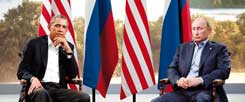 Das große Schweigen: US-Präsident Barack Obama und Russlands Staatspräsident Vladimir Putin auf dem G-8-Treffen 2013 in Nordirland. (Foto: Lamarque/Reuters)